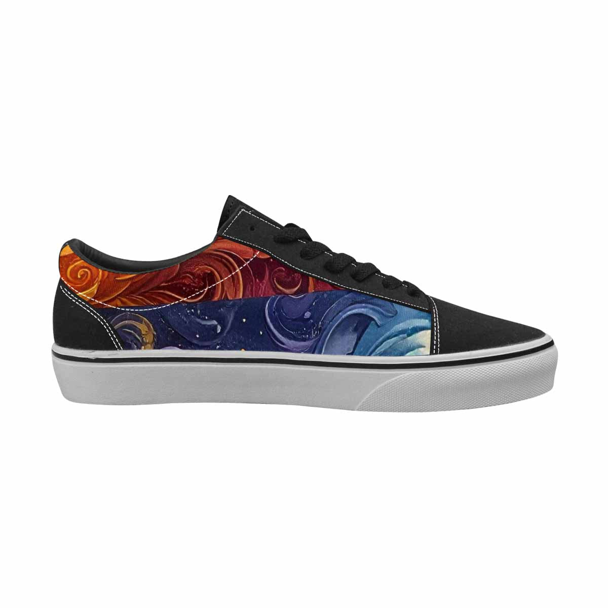 WOMEN'S Van Gogh-Style Swirl Canvas Lace-Up Surreal Shoes