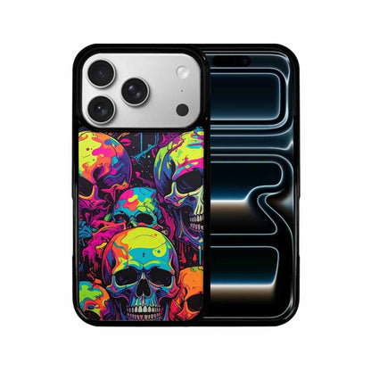 iPhone 17 Pro Case — Of Skulls Digital Camo Drip Gothic, Custom Printed Phone Case