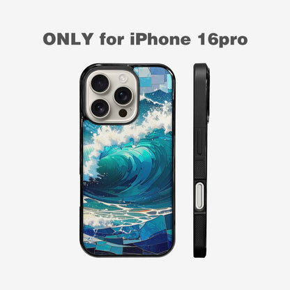 iPhone 16 Pro Case — Wave Crest Splash Wave Crest Splash, Custom Designed Case Cover