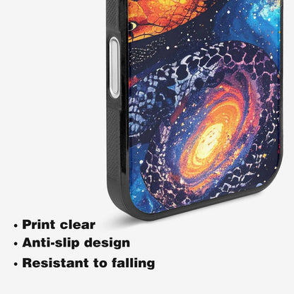 iPhone 16 Case — Galaxy Snake Print Custom, Customized Protective Case