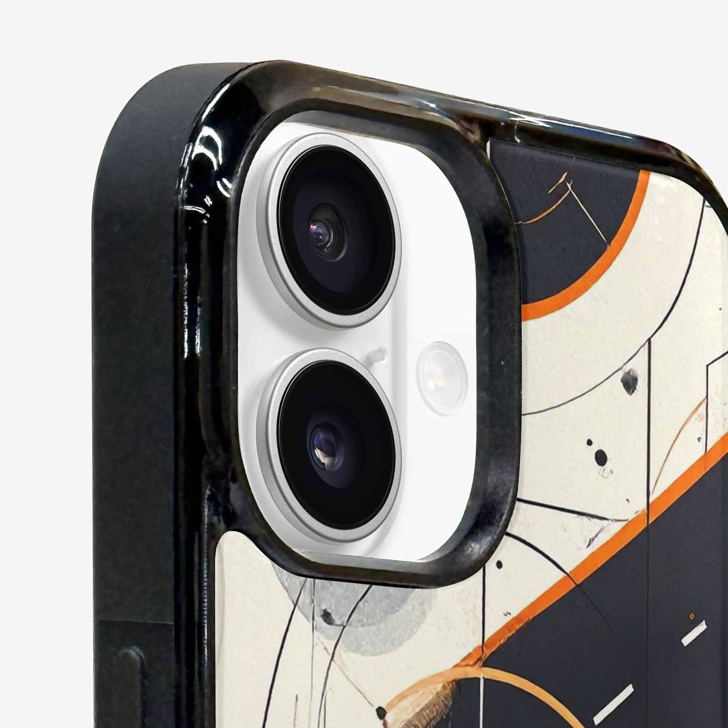 iPhone 16 Case — Basketball Pattern Court Lines And Balls, Custom Designed Case Cover
