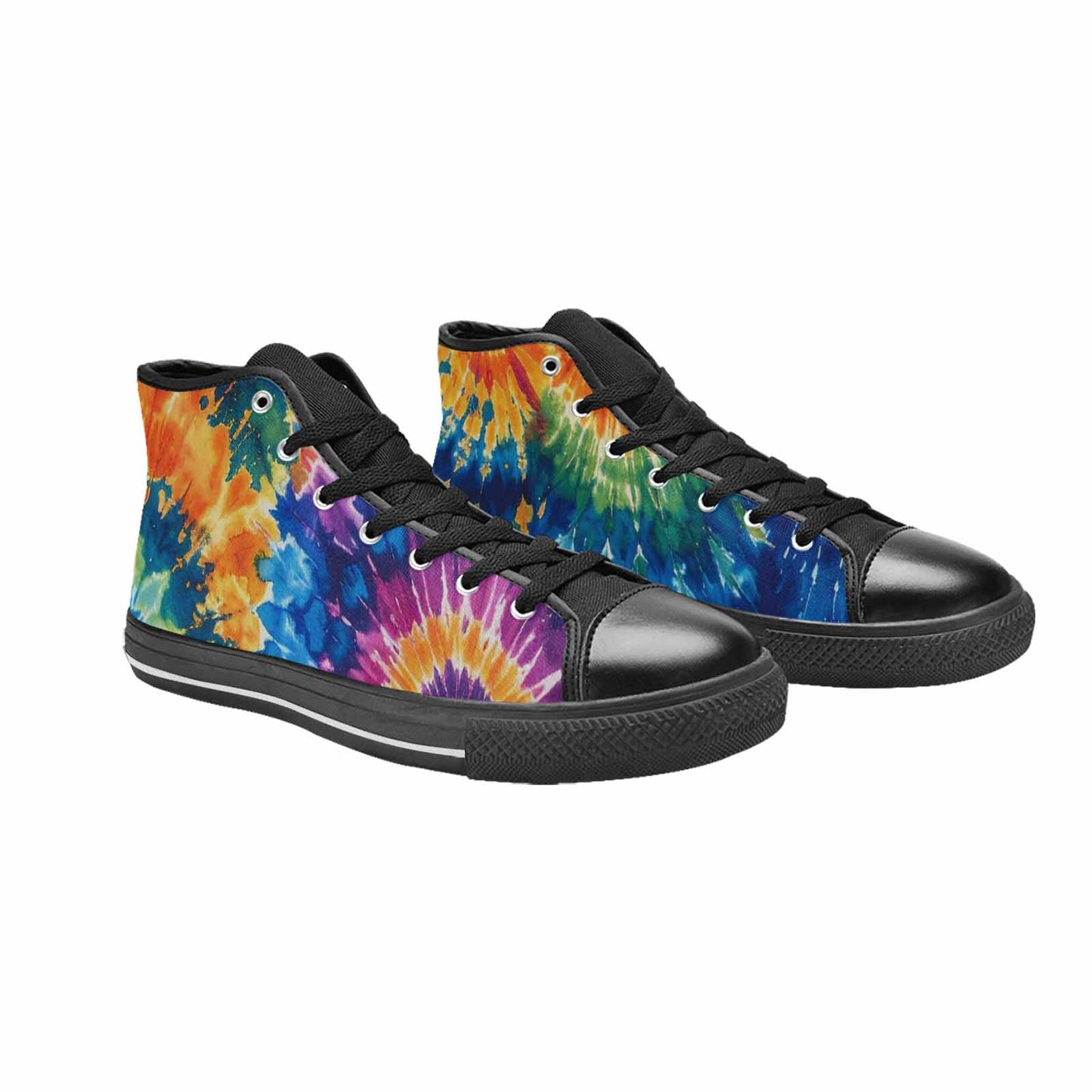 WOMEN'S Tie Dye Mixed Style High Top Canvas Dark Academia Shoes