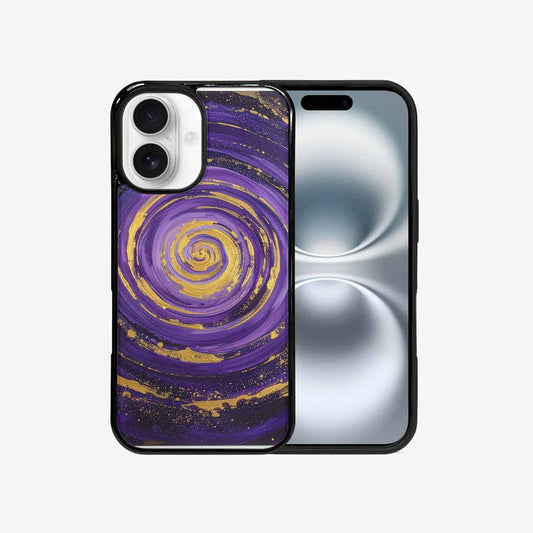 iPhone 16 Case — Swirling Brushstroke Starry Night Texture Blended, Custom Phone Case