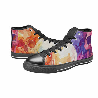 WOMEN'S Kulls - Watercolor High Top Canvas Cottagecore Shoes