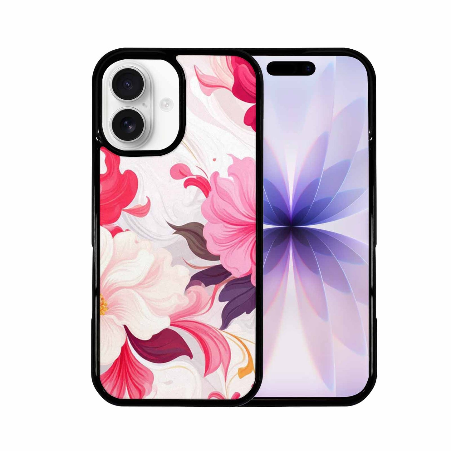 iPhone 17 Case — Marble Floral, Original Design Phone Case
