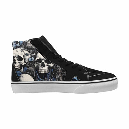 MEN'S Skull Roses High Top Canvas Cottagecore Sneakers
