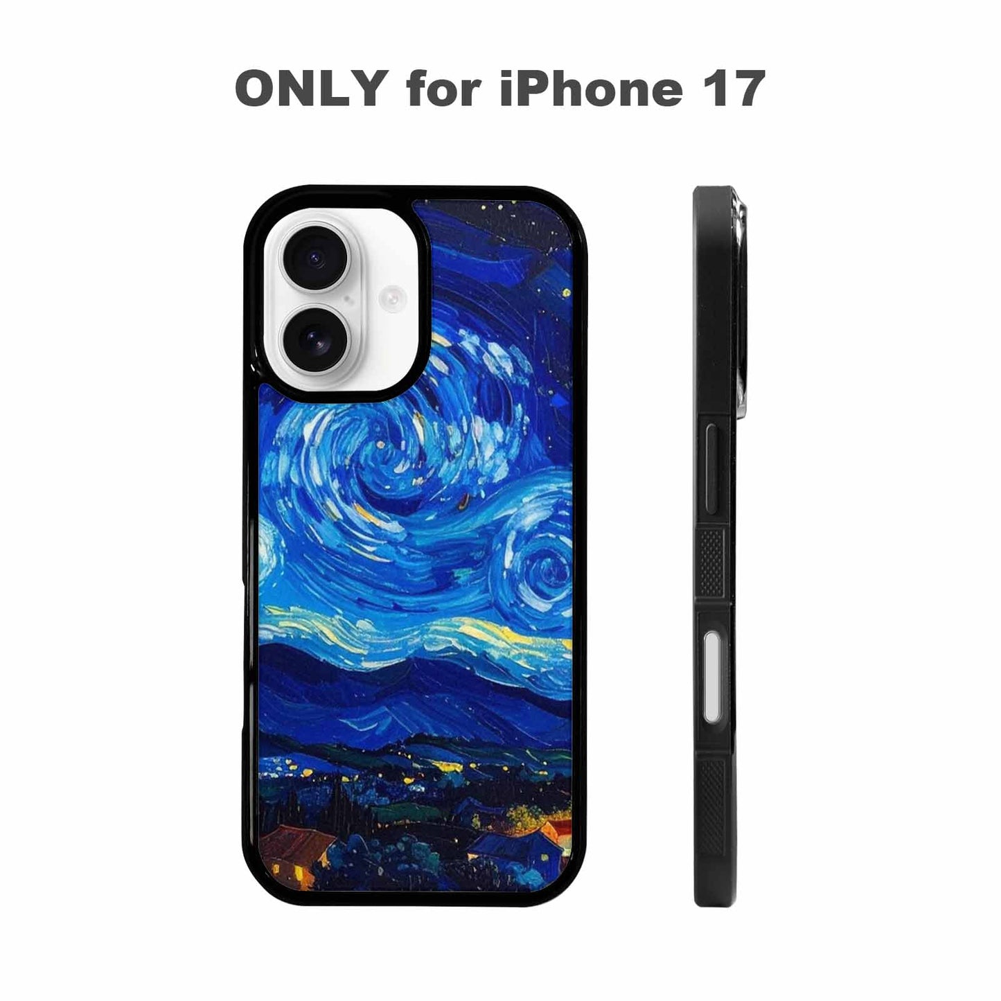 iPhone 17 Case — Starry Night Van Gogh Galaxy Space, Unique Phone Case Design