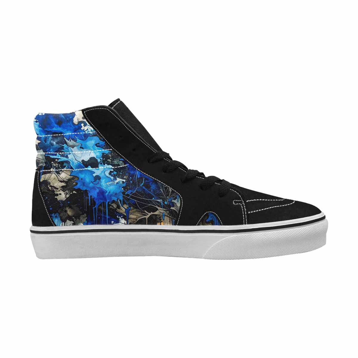 MEN'S Camo Patches High Top Canvas Cottagecore Sneakers