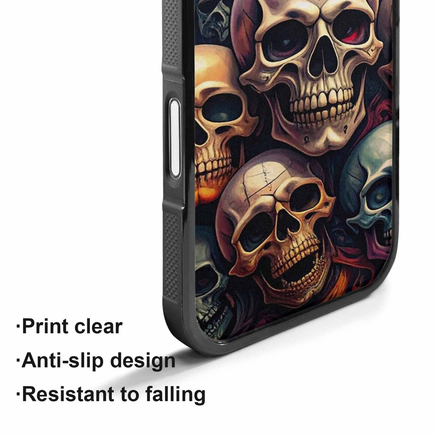 iPhone 17 Case — Skull Dark Art Gothic Print Gothic, Customized Protective Case