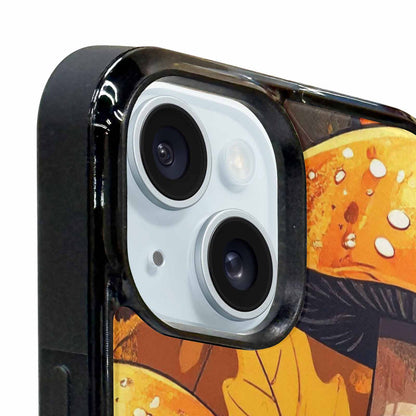 iPhone 15 Case — Bold Autumn Mushroom Bold Autumn Mushroom, Custom Art Phone Cover