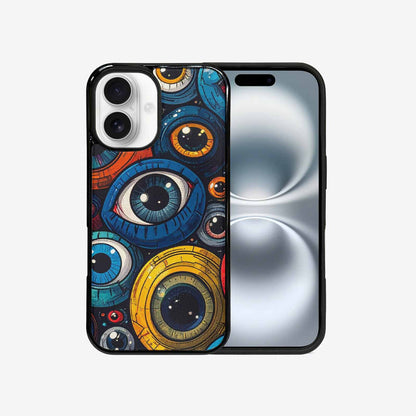 iPhone 16 Case — Cartoon Eyeballs, Original Design Phone Case