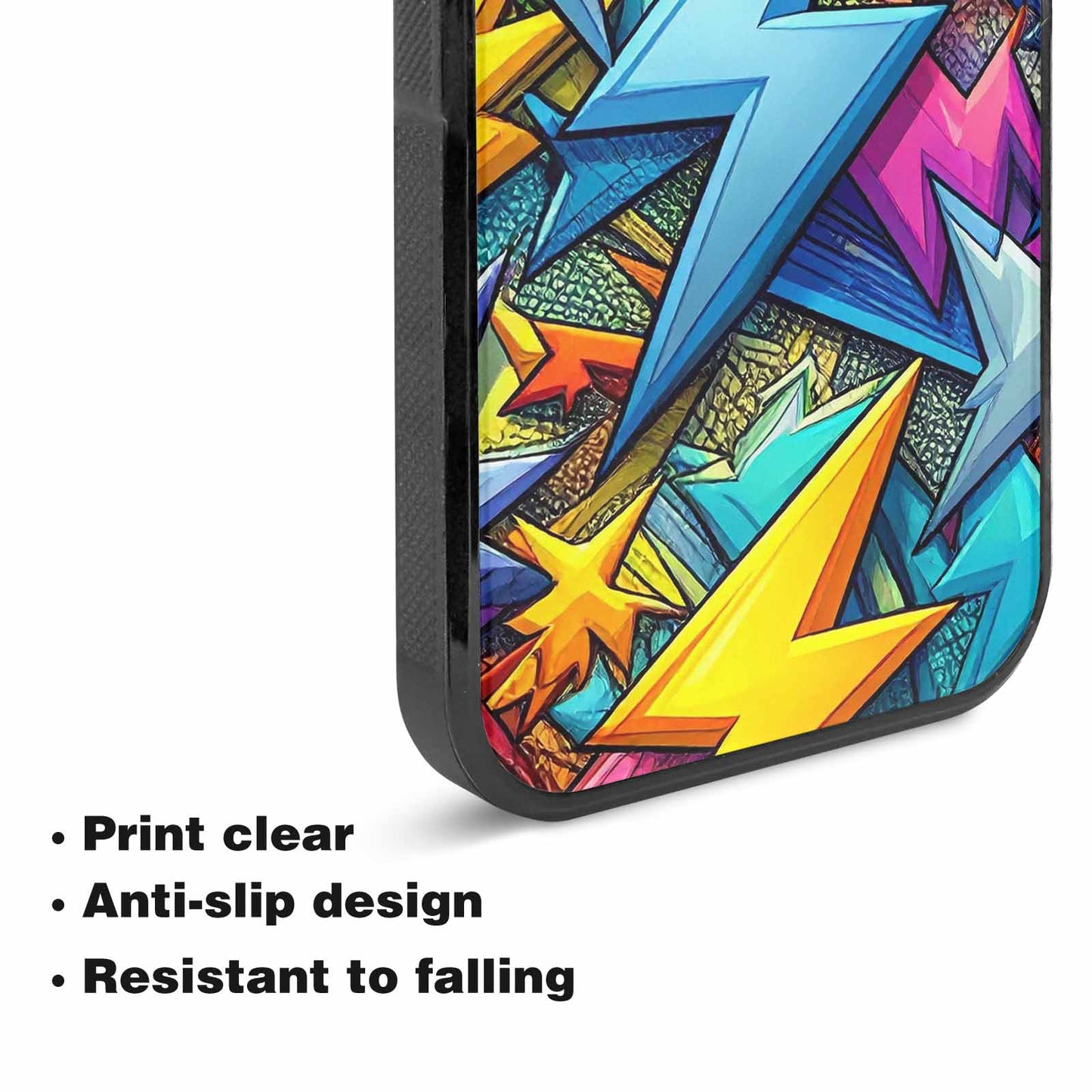 iPhone 15 Plus Case — Lightning Bolt Storm Pattern Hundreds Of, Original Design Phone Case