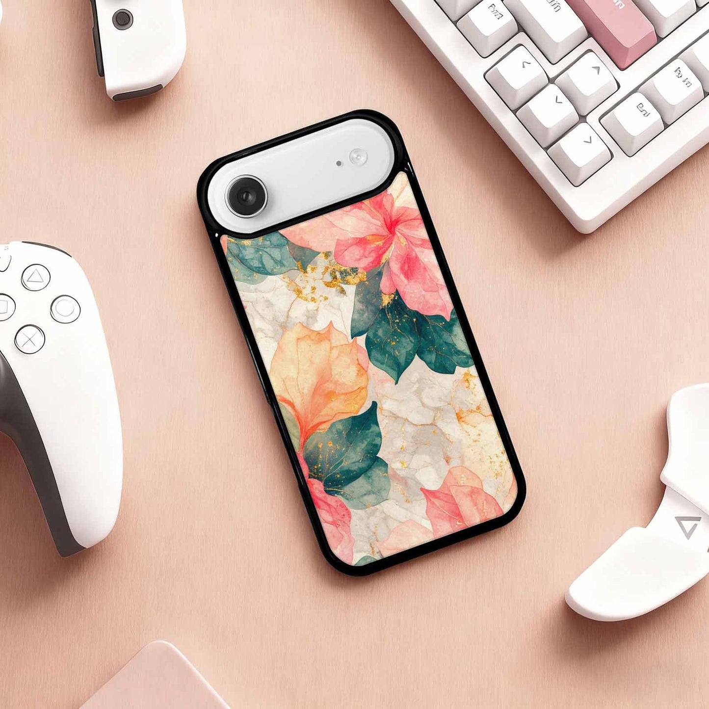 iPhone 17 Air Case — Marble Floral, Original Design Phone Case