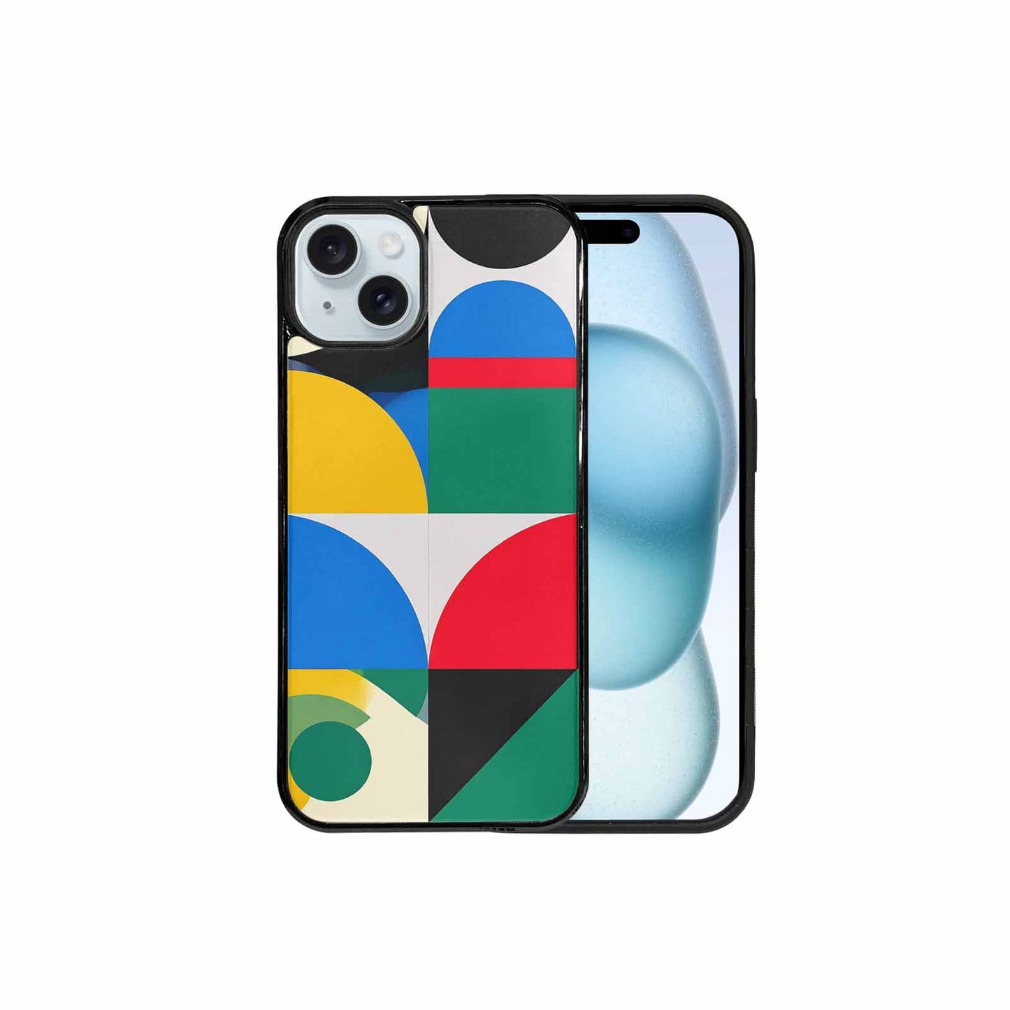 iPhone 15 Plus Case — 1960s Mod Cartoon Art Pattern, Custom Art Phone Cover