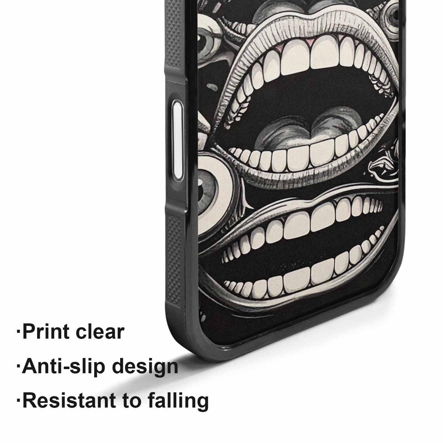 iPhone 17 Case — Googly Cartoon Mouths Cartoon Cute, Custom Phone Case