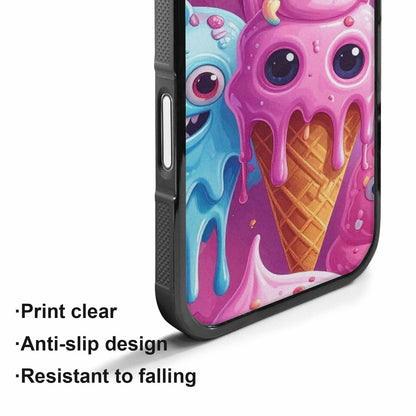 iPhone 17 Case — Melting Icecream Cone Monster Original Art, Custom Phone Case