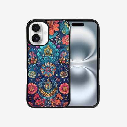 iPhone 16 Case — Paisley Mandala, Custom Printed Phone Case