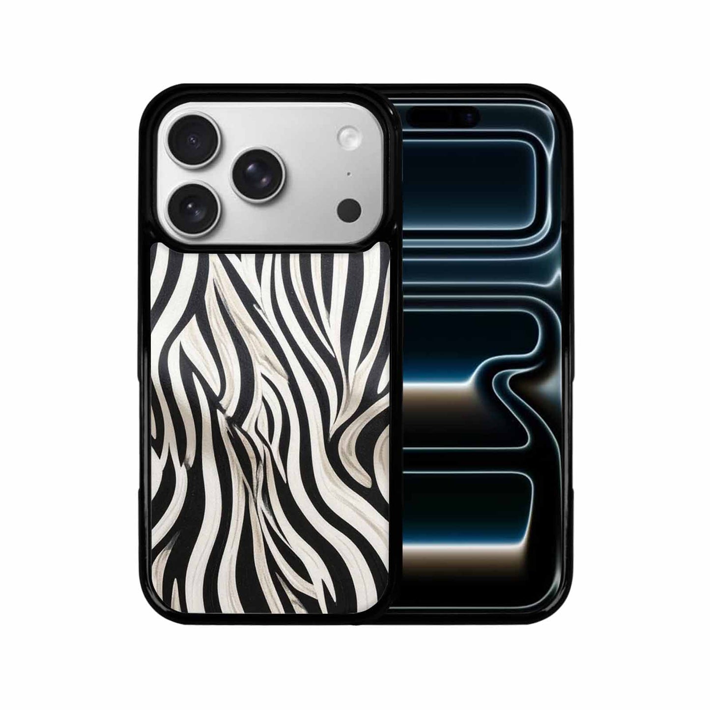 iPhone 17 Pro Case — Modern Zebra Stripe Animal Print, Personalized Phone Case