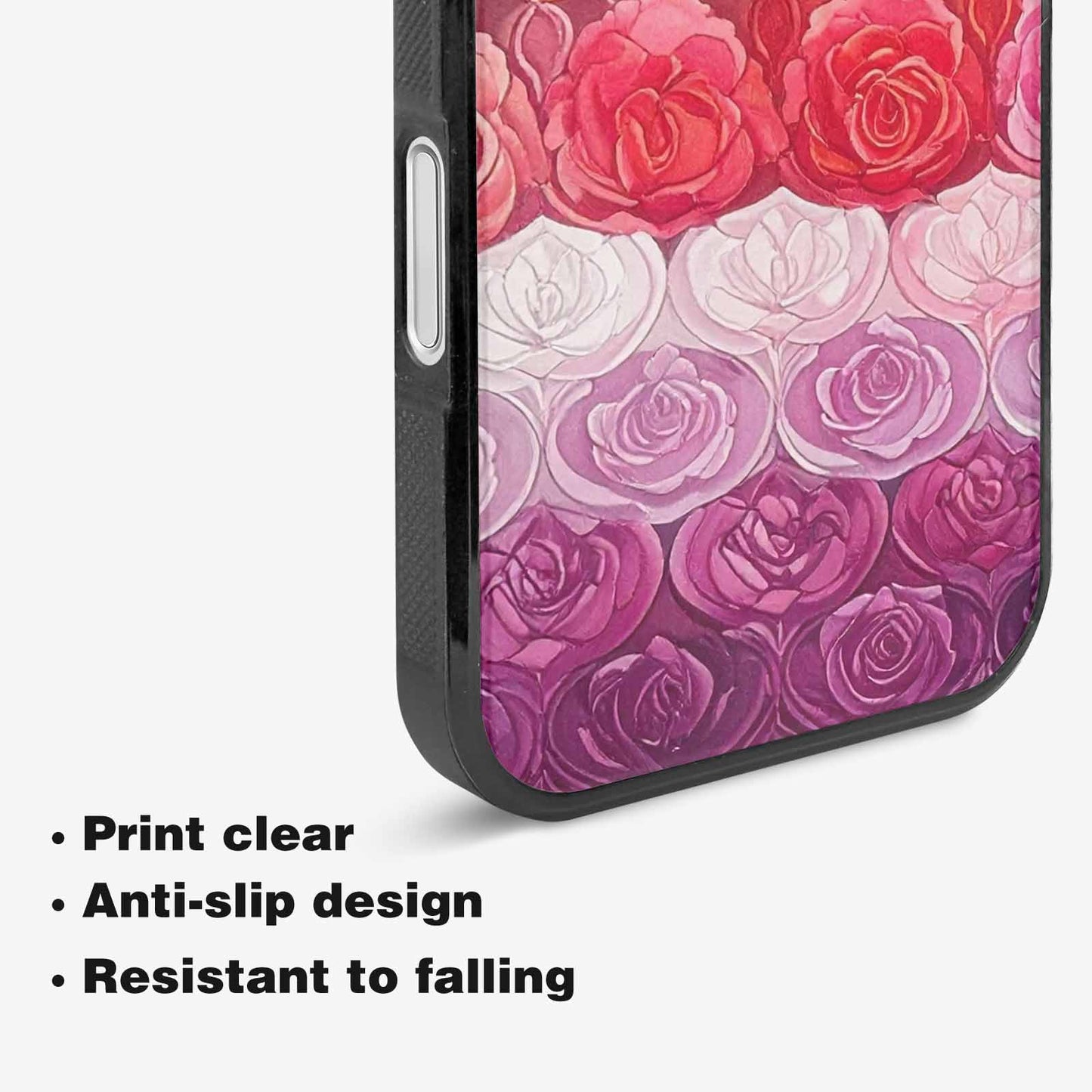 iPhone 16 Case — Lesbian Flag Color Theme Small Rainbow, Original Design Phone Case