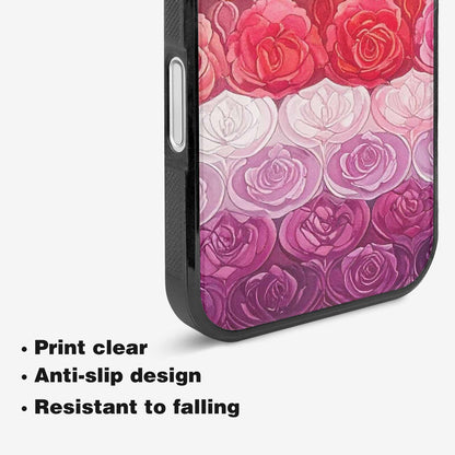 iPhone 16 Case — Lesbian Flag Color Theme Small Rainbow, Original Design Phone Case