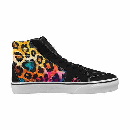MEN'S Animal Print High Top Canvas Surreal Custom Shoes