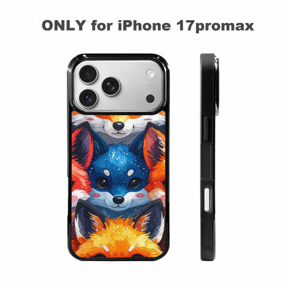 iPhone 17 Pro Max Case — Watercolor Kawaii Fox Watercolor Abstract, Custom Phone Case
