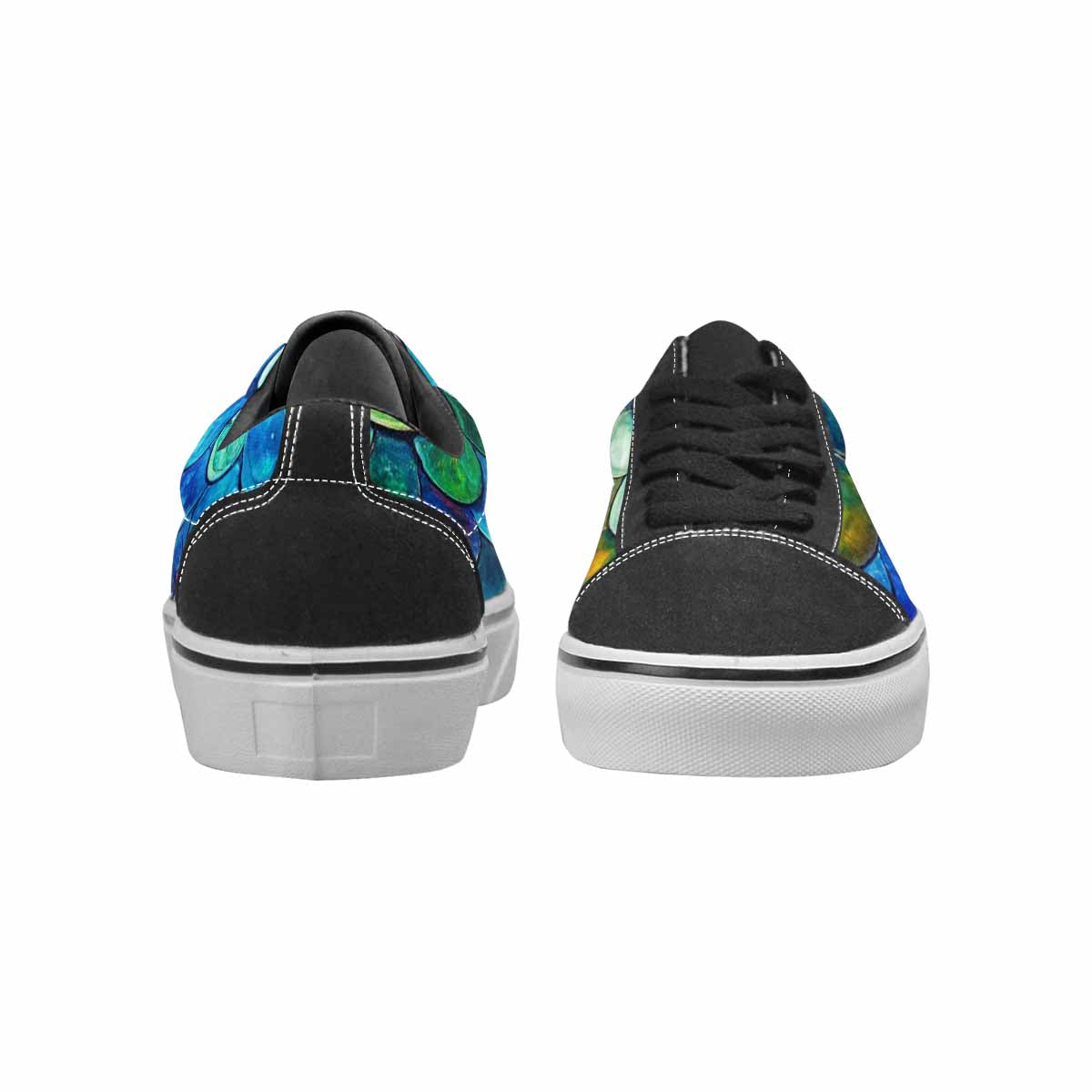 WOMEN'S Reptile Scale Lace-Up Canvas Vivid Sneakers