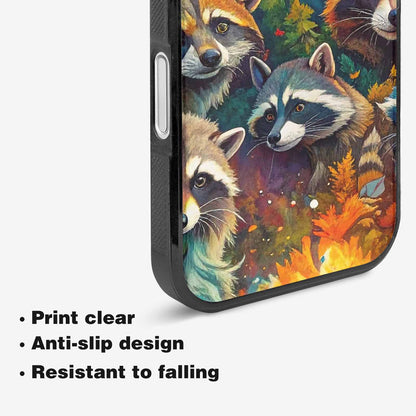 iPhone 16 Plus Case — Raccoon Bandit Raccoon Bandit Pattern Hundreds, Unique Phone Case Design