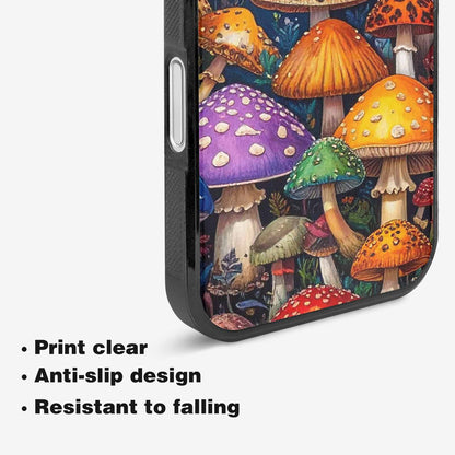 iPhone 16 Case — Mushrooms Pattern Hundreds Of 0x7, Custom Phone Case