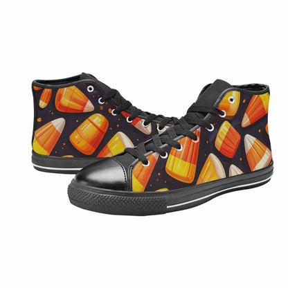 MEN'S Halloween Candy Corn High Top Canvas Dreamcore Shoes