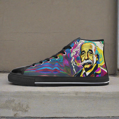 Aurora Borealis Dark Cosmic Vivid MEN Bold Art - Freaky Shoes | Custom Art Sneakers
