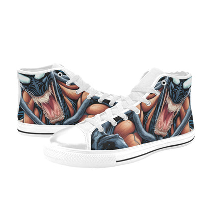 MEN'S Cc Demon Men’S High Top Canvas Grunge Custom Sneakers