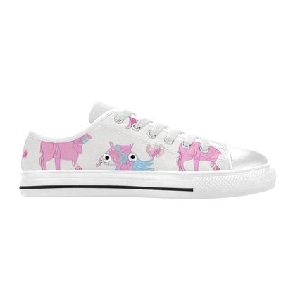 WOMEN'S Cc Unicorn Art Unicorns Canvas Neon Fantasy Custom Shoes