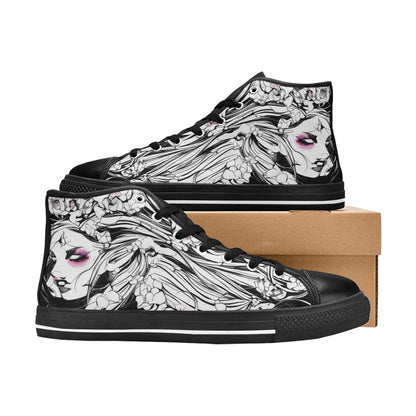 MEN'S Ink Art 2 Men’S High Top Canvas Vibrant Chaos Sneakers