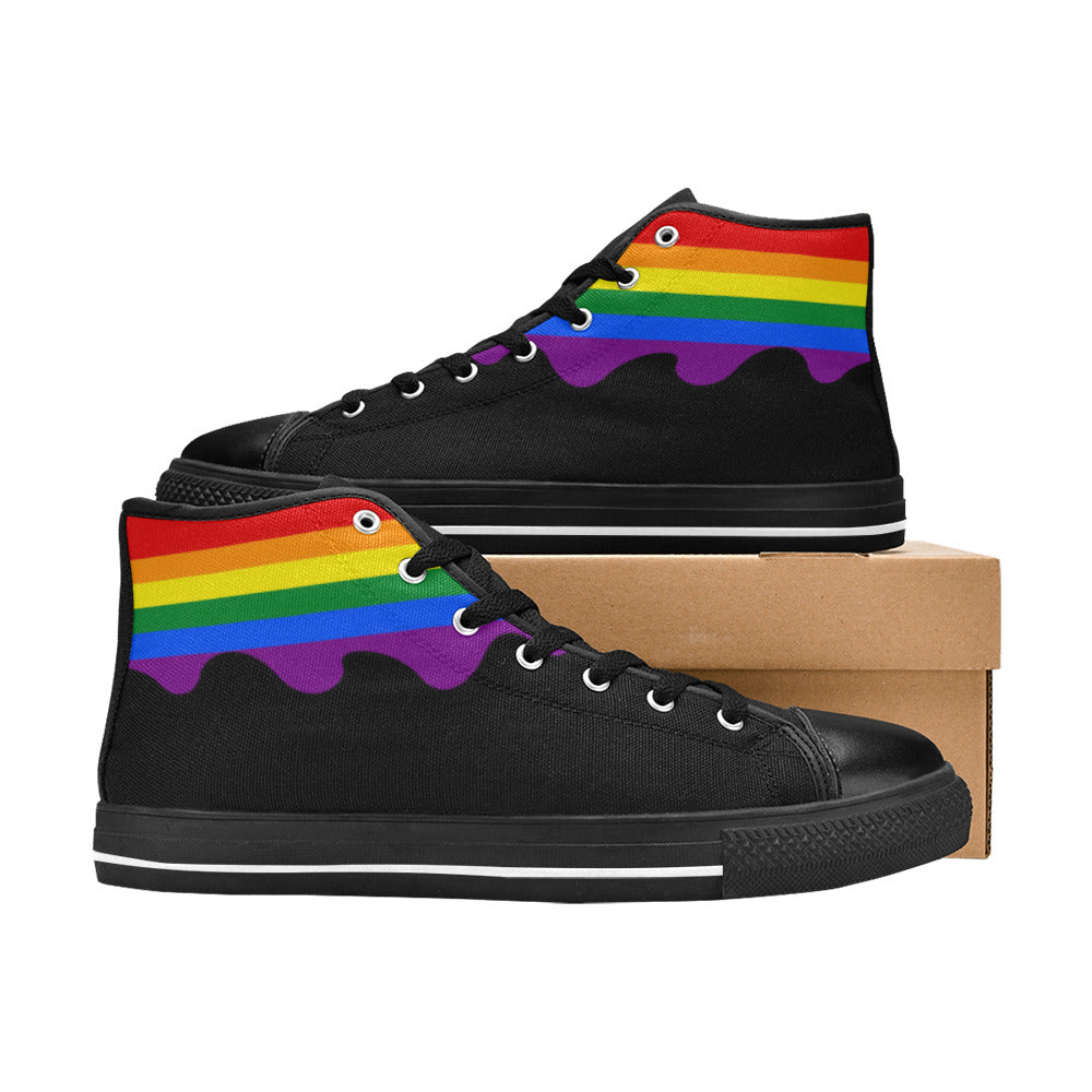 WOMEN'S Flag 4 Pride LGBT High Top Canvas Shoes