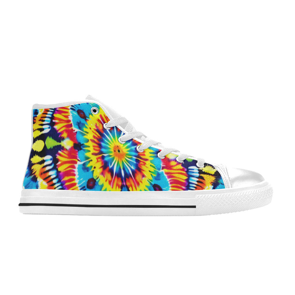 WOMEN'S Tie Dye Art High Top Canvas Dreamcore Shoes