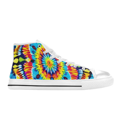 WOMEN'S Tie Dye Art High Top Canvas Dreamcore Shoes