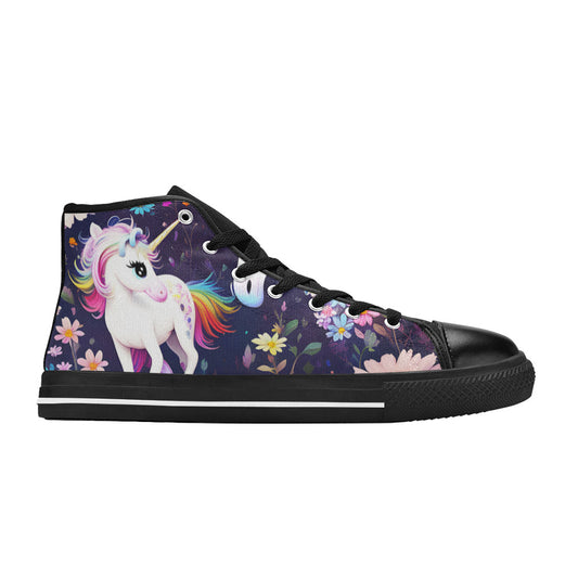 WOMEN'S Unicorns Please 4 High Top Canvas Surreal Shoes
