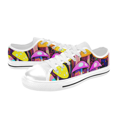 MEN'S Magic Mushrooms Art 5 Canvas Dark Academia Shoes