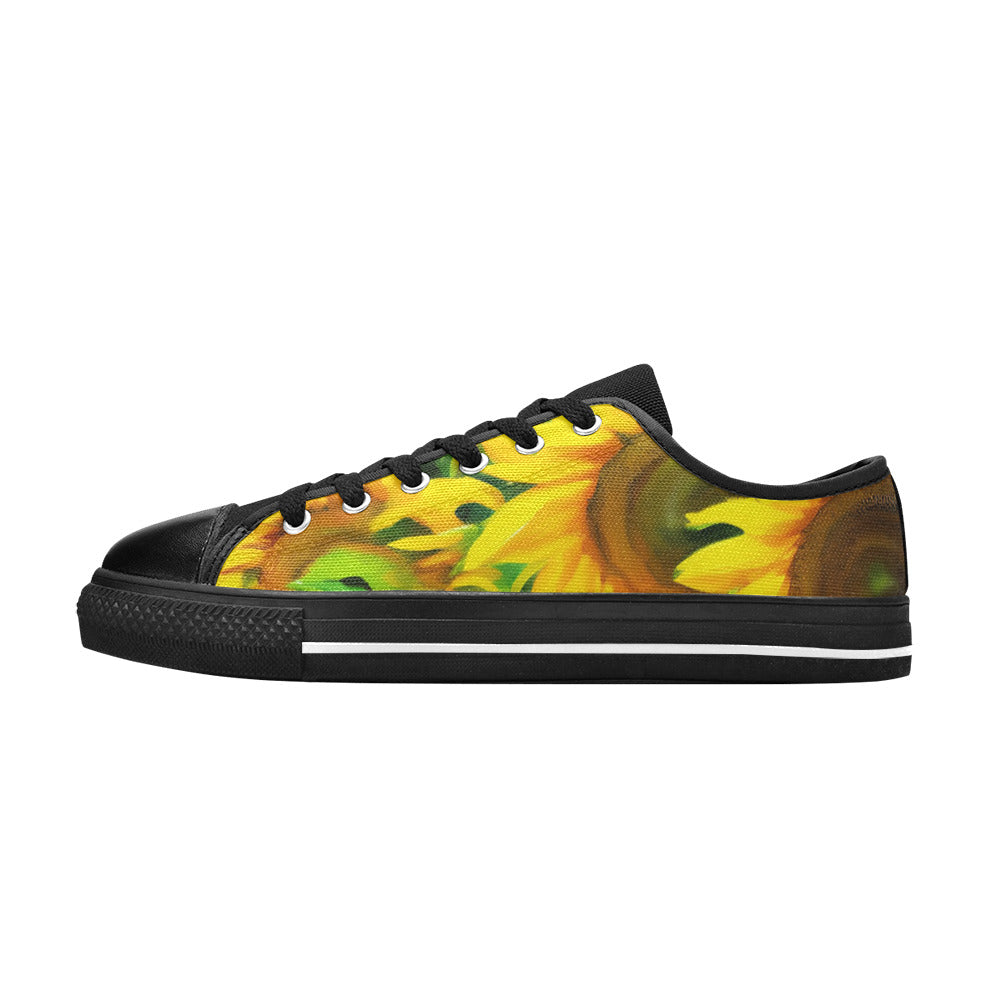 MEN'S Sunflowers Art Canvas Vivid Shoes