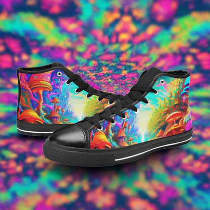 Wolf Vivid Multicolor Custom Bold Art - Freaky Shoes