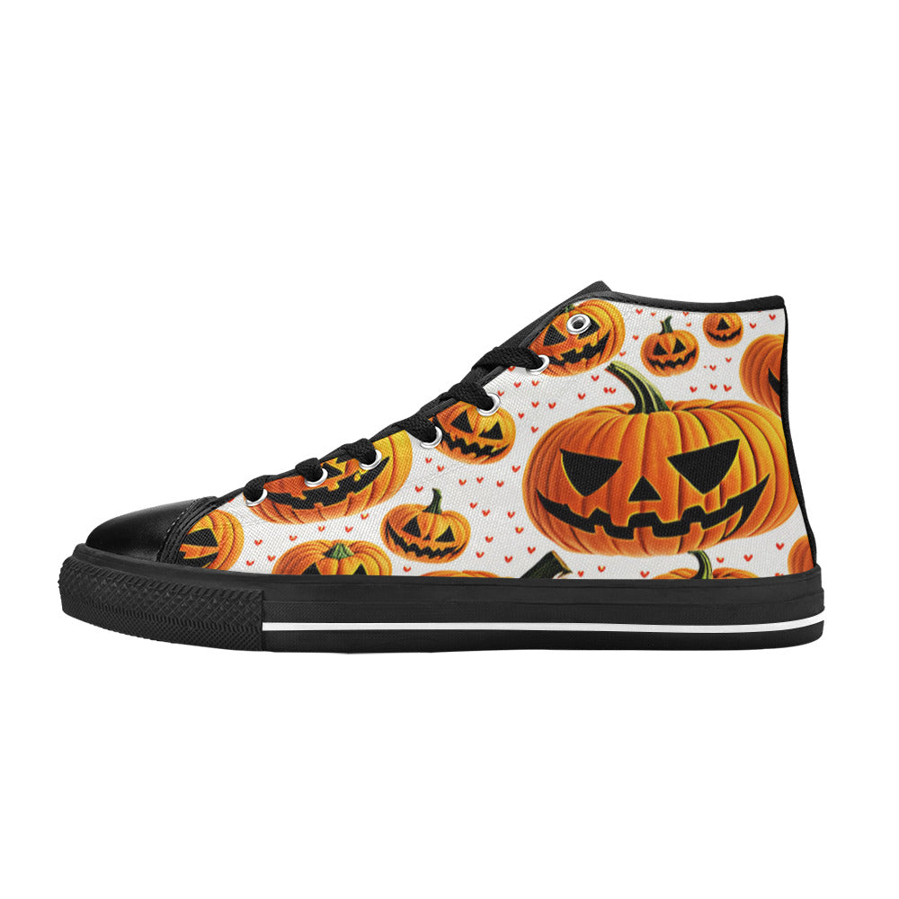 MEN'S Halloween Art 3 Men’S High Top Canvas Grunge Custom Shoes
