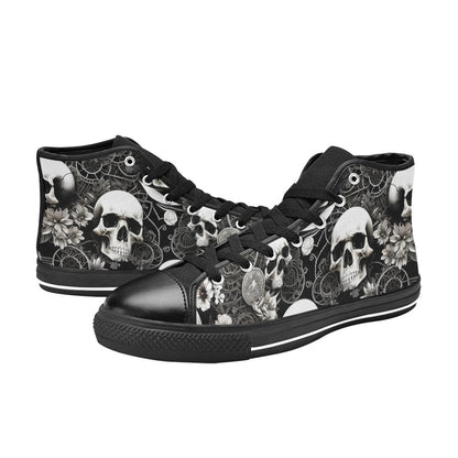 MEN'S Skulls Love Men’S High Top Canvas Y2K Custom Sneakers