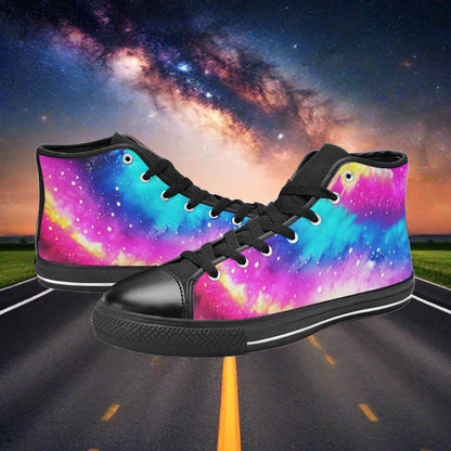 Aurora Borealis Rainbow Wearable WOMEN Bold Art - Freaky Shoes | Custom Art Sneakers
