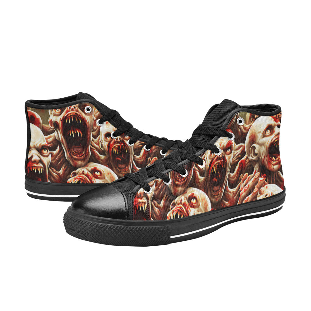 MEN'S Monsters 3 Men’S High Top Canvas Wallpaper Art Custom Shoes