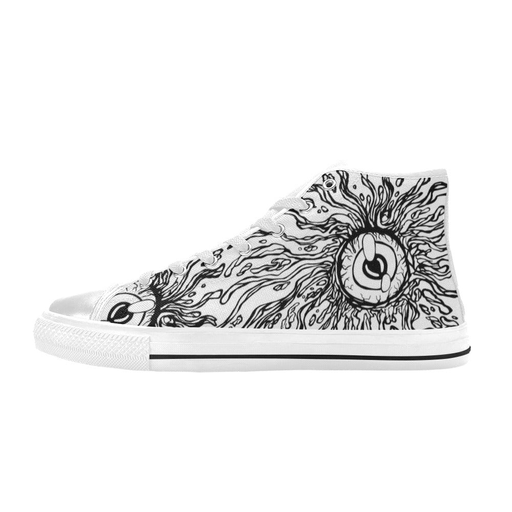 MEN'S Eyes Men’S High Top Canvas Cottagecore Custom Sneakers