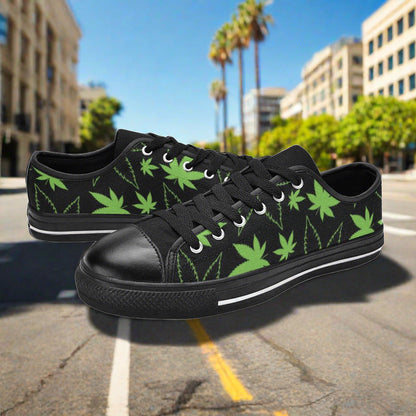 Koi Teal Gold Vivid MEN Bold Art - Freaky Shoes | Custom Art Sneakers