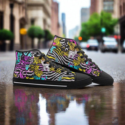 Monarch White Gold Unique Bold Art - Freaky Shoes | Custom Art Sneakers
