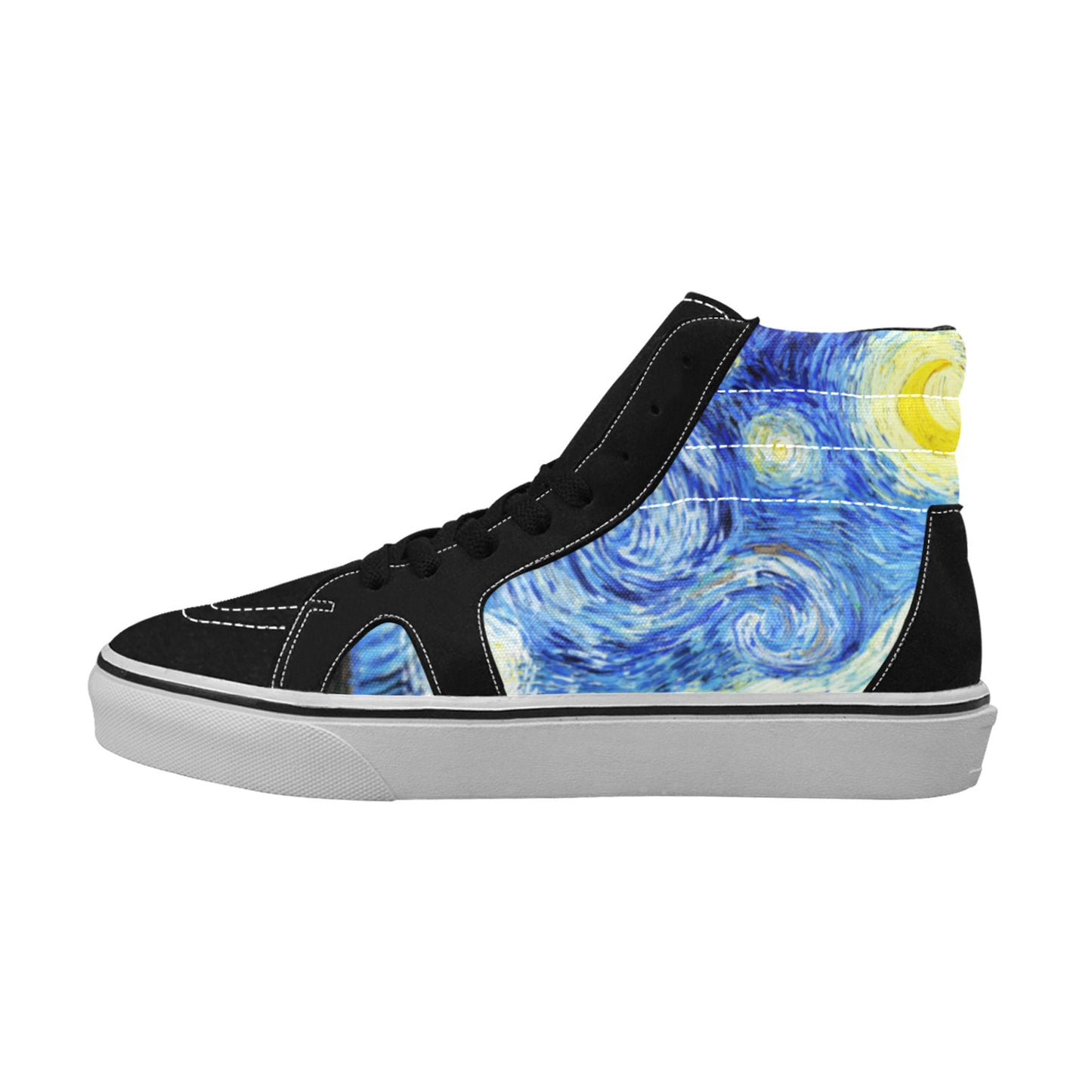 WOMEN'S Starry Night High Top Skateboarding Cottagecore Custom Shoes