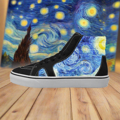 Viking Navy Indigo Custom WOMEN Bold Art - Freaky Shoes | Custom Art Sneakers